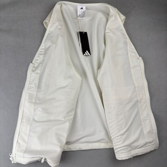 Adidas Woven Vest Men L Sportswear Full Zip Utility Mesh Camp Pockets JN8700 NWT - Picture 3 of 11